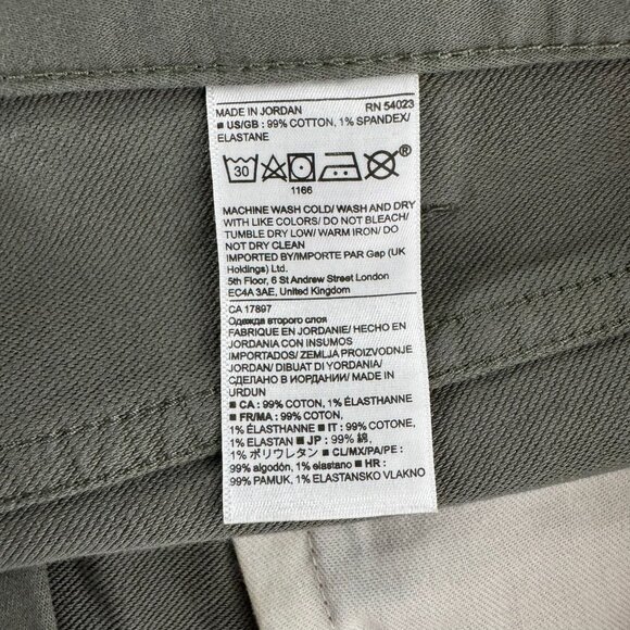 Banana Republic The Traveler Slim Pants Mens 38x34 Green Stretch NWT PT-2611 - Picture 14 of 16